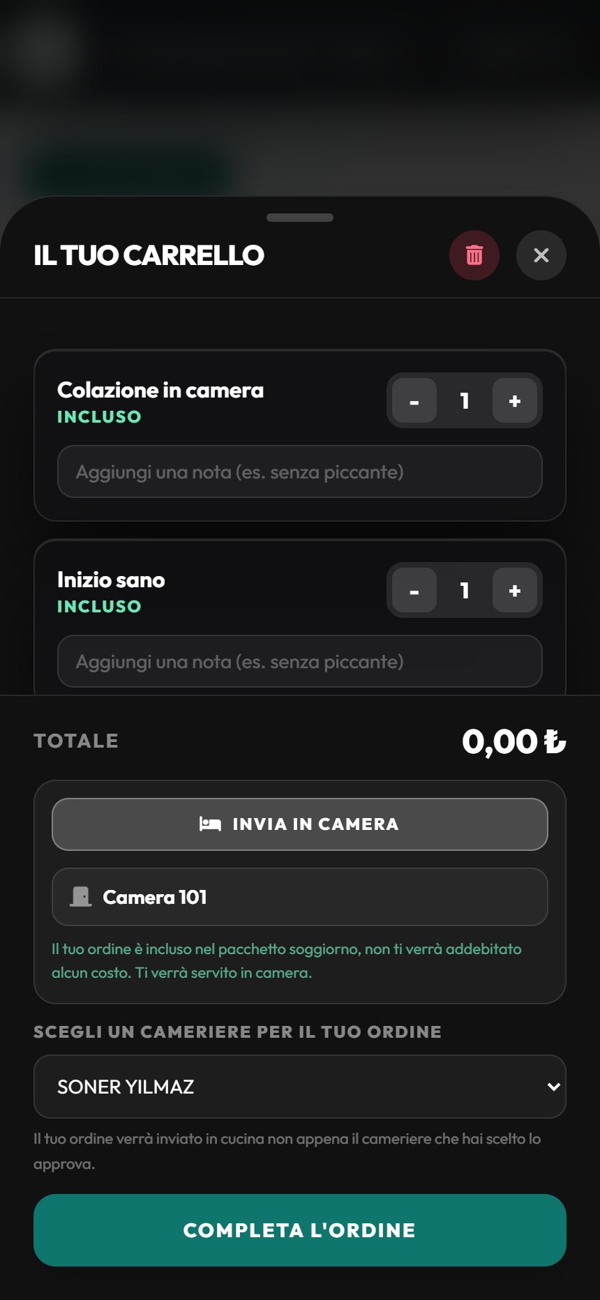 Invia in camera